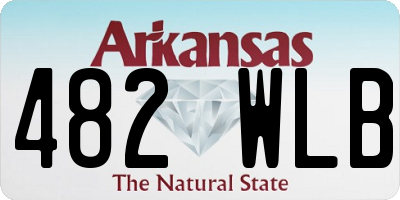 AR license plate 482WLB