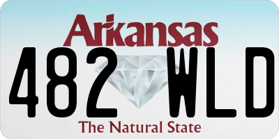 AR license plate 482WLD