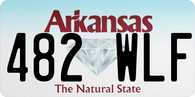 AR license plate 482WLF