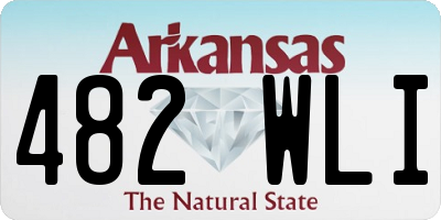 AR license plate 482WLI