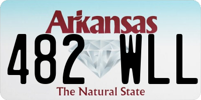 AR license plate 482WLL