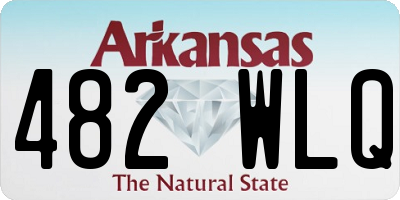 AR license plate 482WLQ