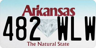 AR license plate 482WLW