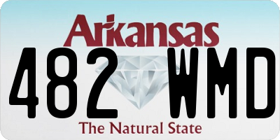 AR license plate 482WMD