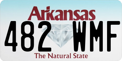 AR license plate 482WMF