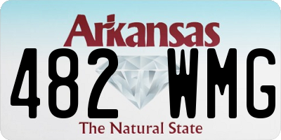 AR license plate 482WMG