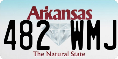 AR license plate 482WMJ