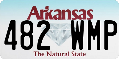 AR license plate 482WMP