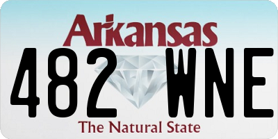 AR license plate 482WNE