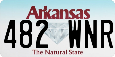 AR license plate 482WNR