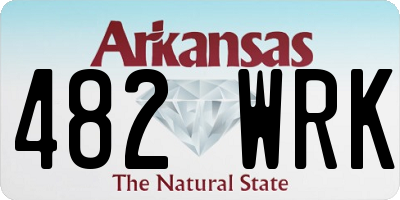 AR license plate 482WRK