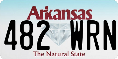 AR license plate 482WRN