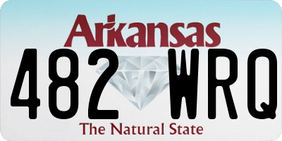 AR license plate 482WRQ