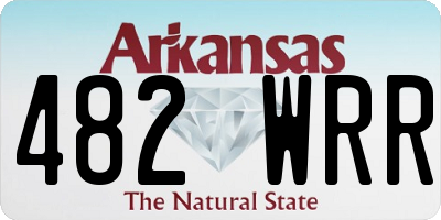 AR license plate 482WRR