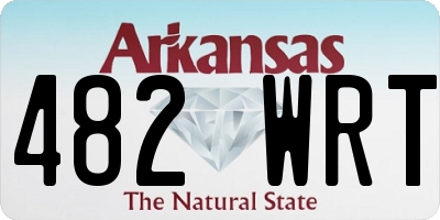 AR license plate 482WRT