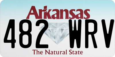 AR license plate 482WRV
