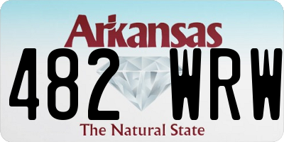 AR license plate 482WRW