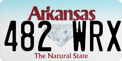 AR license plate 482WRX