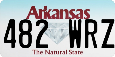 AR license plate 482WRZ