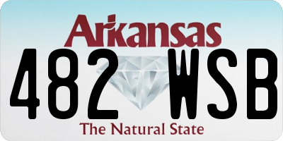 AR license plate 482WSB
