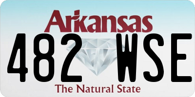 AR license plate 482WSE
