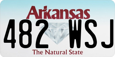 AR license plate 482WSJ