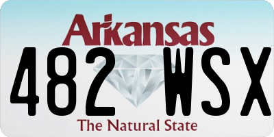 AR license plate 482WSX