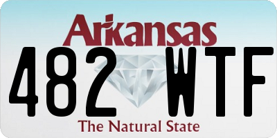 AR license plate 482WTF