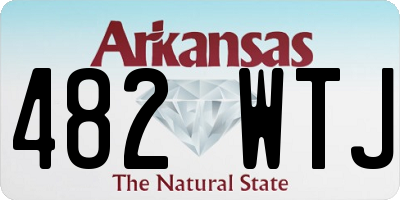 AR license plate 482WTJ