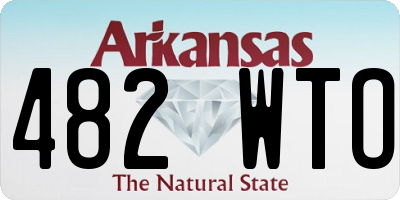 AR license plate 482WTO