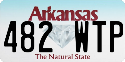 AR license plate 482WTP
