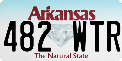 AR license plate 482WTR