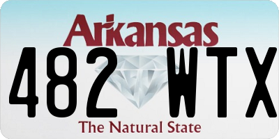 AR license plate 482WTX