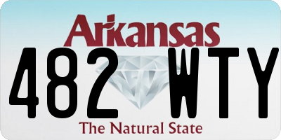 AR license plate 482WTY