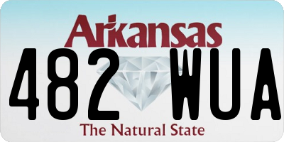 AR license plate 482WUA