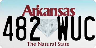 AR license plate 482WUC