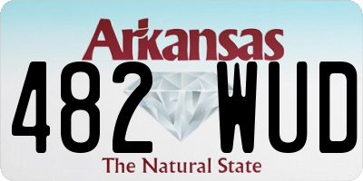 AR license plate 482WUD