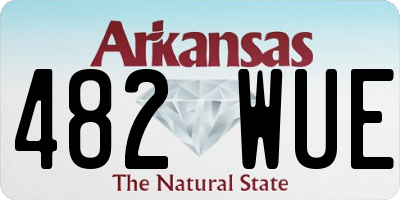 AR license plate 482WUE