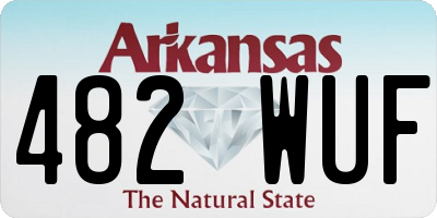 AR license plate 482WUF
