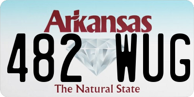 AR license plate 482WUG