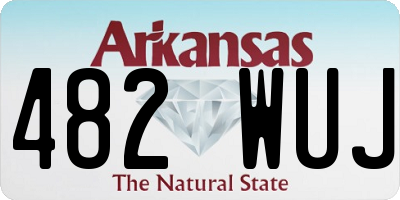 AR license plate 482WUJ