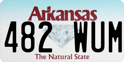 AR license plate 482WUM