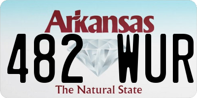 AR license plate 482WUR