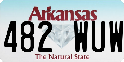 AR license plate 482WUW