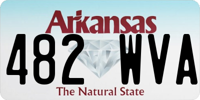 AR license plate 482WVA