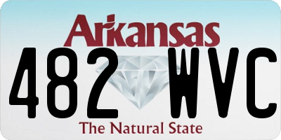 AR license plate 482WVC