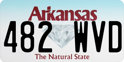 AR license plate 482WVD