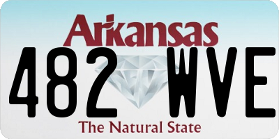 AR license plate 482WVE