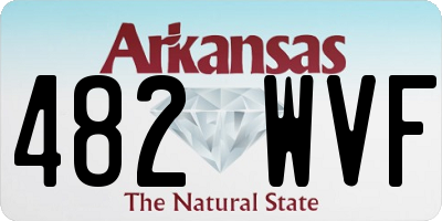 AR license plate 482WVF