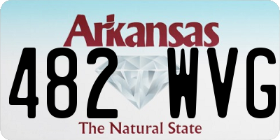 AR license plate 482WVG
